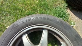 4x alu kola 5x108 + pneu letní 215/55 R16 - 2