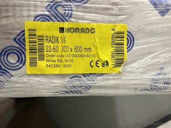 Prodám radiátor Korado Radik VK22-60 600x600mm - 2