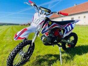 Pitbike Shark 125ccm, kola 17/14, 4 barvy vhodne od 10 let - 2