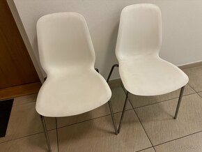 2x židle IKEA LEIFARNE (bílá barva) - 2