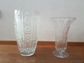 Broušená váza Bohemia crystal 1 kus - ta menší - 2