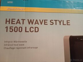 Prodám teplovlnné topení Suntec Heat Wave Style 1500 LCD - 2