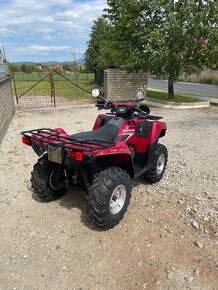 Kawasaki KVF Brute Force 750 4x4i 2006 se sněžným pluhem. - 2