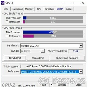 Ryzen 5 5600G + Chladič Socket AM4 - 2