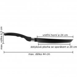 Titanová pánev na palačinky K124 ø 24 cm

 - 2