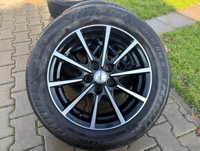 Alu kola Borbet 5x108 a zimní pneumatiky Matador 215/55 R16 - 2