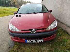 Peugeot 206 1.4 55 kW, r.v.2006, nepojízdný - 2