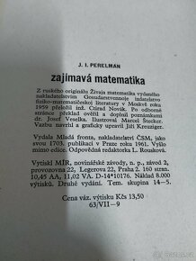 Zajímavá matematika - J.I.Perelman - 2