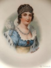 Starožitný set porcelánových talířů Napoleon a Marie Louise - 2