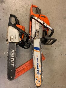 Řetězová pila Husqarna 576 XP a Stihl MS 180 - 2