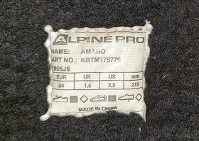 Prodám sněhule - ALPINE PRO - AMARO, vel. 34. - 2