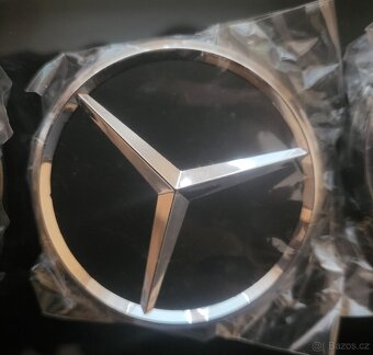 Středové pokličky Mercedes Benz (černé) - 2