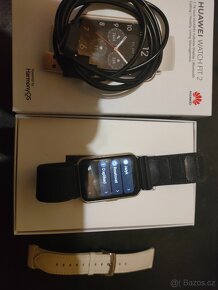 Huawei watch fit 2, nenošené, 2 pasky,,org. balení, + sklo - 2