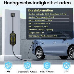 Nabíjecí kabel elektromobil/ plug-in hybrid 16A/230V/3.5 kW - 2