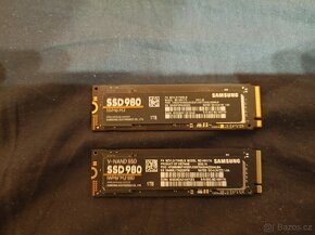 1x NOVÉ a 1x použité SSD NVME M.2 2280 Samsung 980 1TB - 2