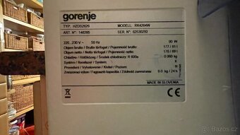 lednice s marzákem Gorenje - kategorie A - 2