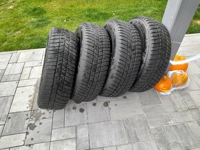 4x al kola 5x112 16 + pneu zimní 215/60 R16 - 2