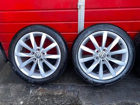 Original ALU kola VW Dijon 17" 7J ET49 + pneu 225/45/R17 - 2