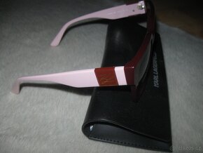 nové sluneční brýle Karl Lagerfeld burgundy/pink - 2