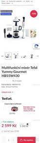 NOVÝ MULTIFUNKČNÍ MIXÉR TEFAL S PÁROU PC 5200,- - 2