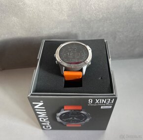 Garmin Fenix 6 sapphire + náhradní řemínky - 2