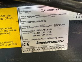 Nabíječku Jungheinrich SLH 100 24V 65A, máme i 48V a 80V - 2