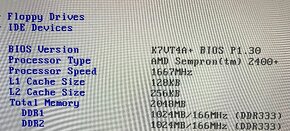 RETRO AsRock socket A (462), AMD Sempron 2400+, 2 Gb DDR - 2