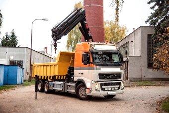 VOLVO FH 460 – 6x2 – Nosič kontejnerů-lanový+HR-HIAB 322-E6 - 2