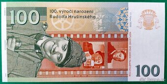 100 Korun 2020 RUDOLF HRUŠÍNSKÝ, SÉRIE 01, UNC - 2