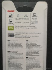 Propojovací kabel Hama Micro USB 3.0, 1.80 m, stíněný - 2