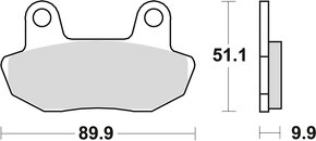 Brzdové destičky TRW MCB537 - 2