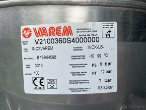 Celonerez tlakova nádoba 100L Inox Varem - 2