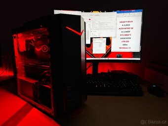 Nitro N50 Gaming/i5 11th/RTX 3060 Ti/16GB DDR4/win 11/záruka - 2