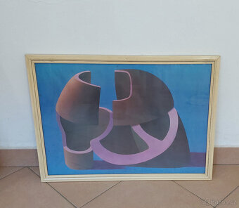 Obraz abstrakce 47,5 x 64,5 x 1,5 cm - 2