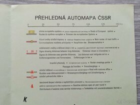 Přehledná Automapa ČSSR 1965 - 2