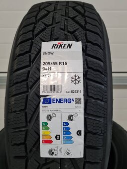 4x Riken 205/55 R16 94H XL Zimné pneumatiky nové - 2