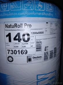 Tepelná izolace KNAUF NatuRoll Pro 039 tl. 140 mm 1200x5500 - 2