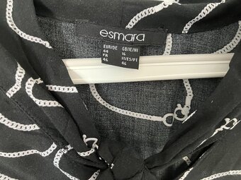 Černá vzorovaná blůza z viskózy, zn. Esmara, vel. XXL - 2