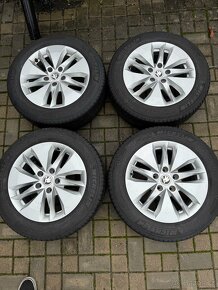 ORIGINÁL Alu Škoda ALASIA R16, 5x112 - ZIMNÍ PNEU - 2