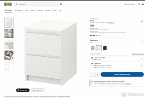 Noční stolky IKEA - Malm - 2