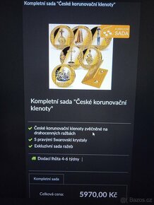 Kompletní sada "České korunovační klenoty" - 2