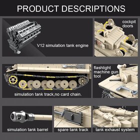 Stavebnice- Tank Tiger kompatibilní s LEGO - 2