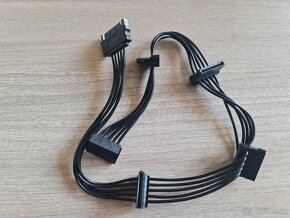 5x prodlužovací napájecí kabel pevného disku SATA nový - 2