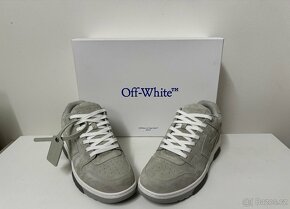 Off-White Out Of Office Cow Suede Grey - 2