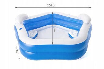 BESTWAY Nafukovací bazén Fun Pool 213x206x69cm - 2