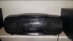 Rádio Sharp 2x MC plně funkšní s nahráváním - 2