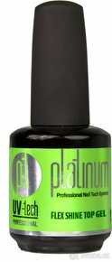 UV/LED Vrchní Flex Shine Top Gel na nehty PLATINUM 15 ml - 2