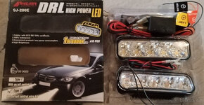 Světla pro denní svícení (Mycarr)-DRL-2x5 LED.12/24V. - 2