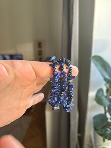 Náramek - přírodní lapis lazuli - 2