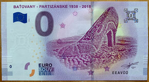 0€ bankovka bankovky Euro souvenir predaj, vymena - 2